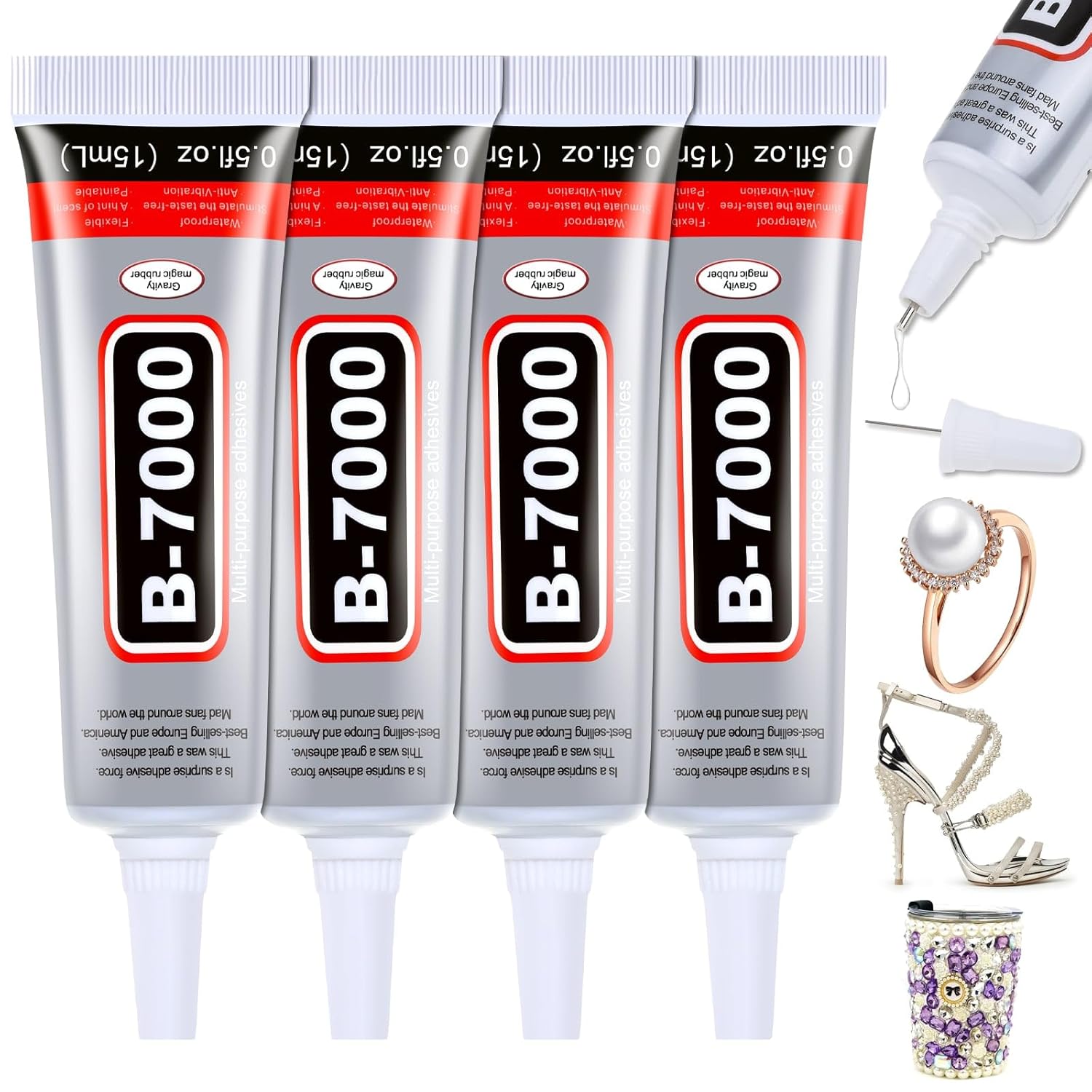 Resin Crafts - 1-10Pcs B-7000 Super Glue Loolifl Safety