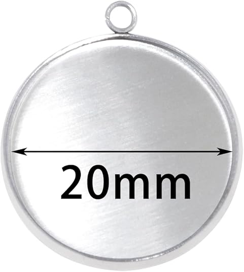 20 Pieces Stainless Steel Roun - Resin Crafts Diy recension och pris