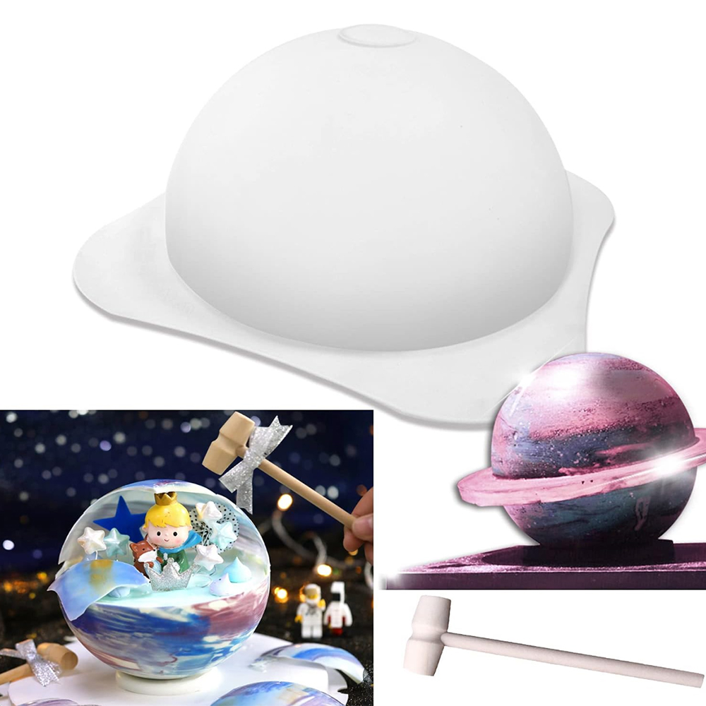 1/3pcs Large Silicone Hemisphe - Coaster Mold Round recension och pris