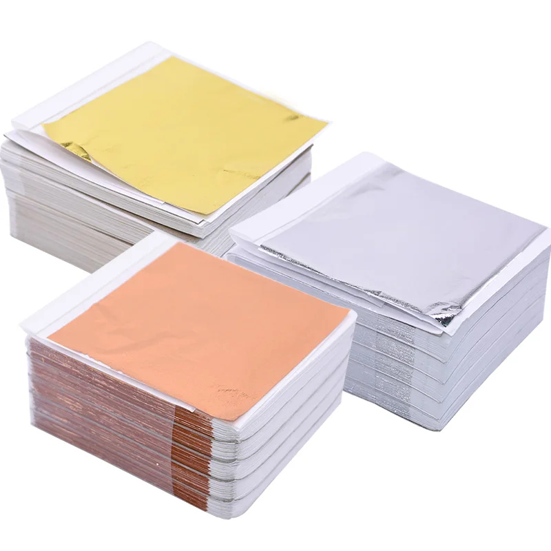 100Pcs Imitation Gold Sliver C - Gold Foil Flakes recension och pris