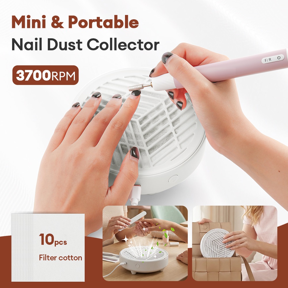 3700RPM Mini Nail Dust Extract - Vacuum Chamber Small recension och pris