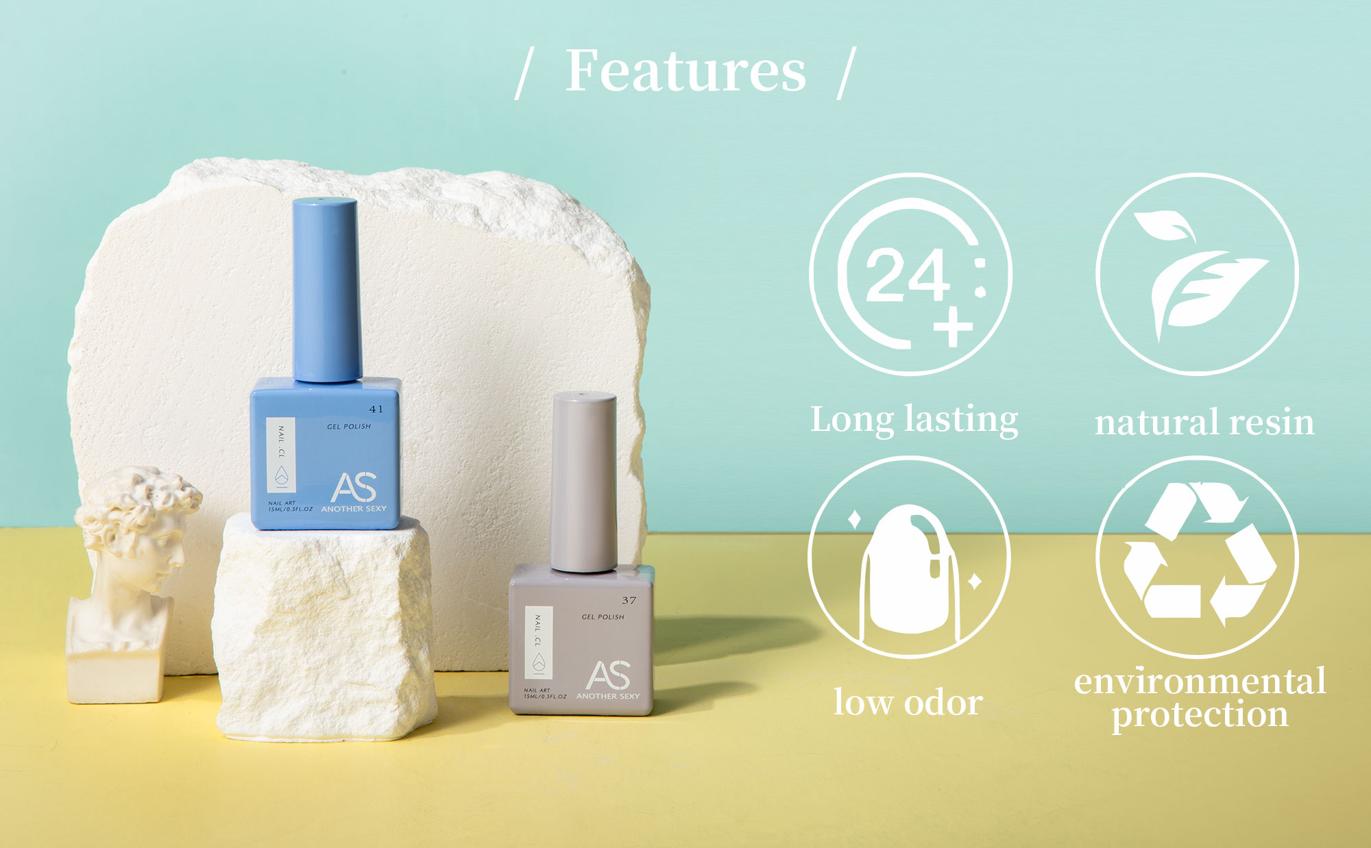AS 15ml Gel Nail Polish Not Se - Resin Glitter Pack recension och pris
