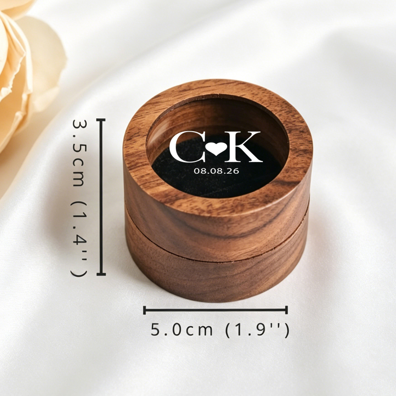 Personalized Wedding Ring Box  - Wood Ring Blank recension och pris