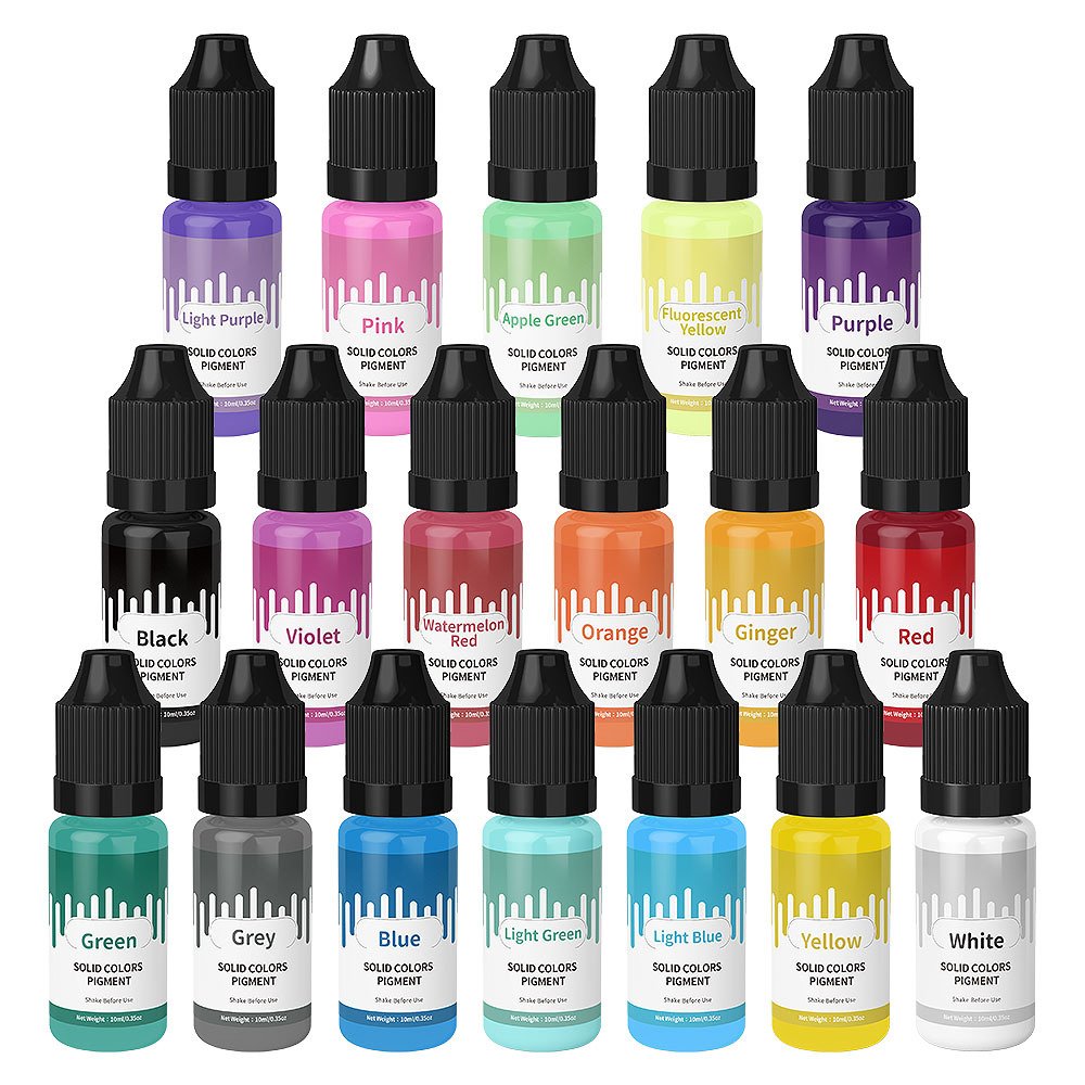 18Colors 10ml Macaron Solid Pa - Resin Pigment Set recension och pris