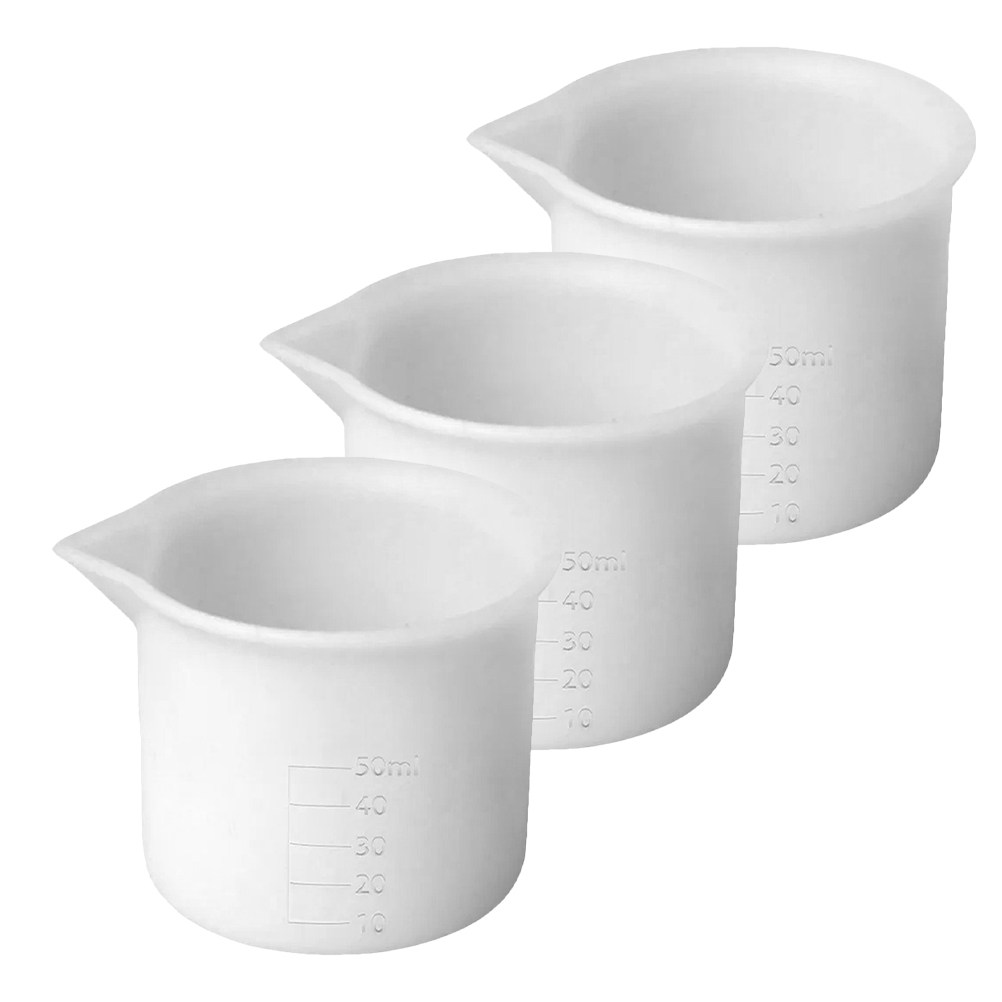 3Pcs 50Ml Silicone Measuring C - Mixing Cup Silicone recension och pris