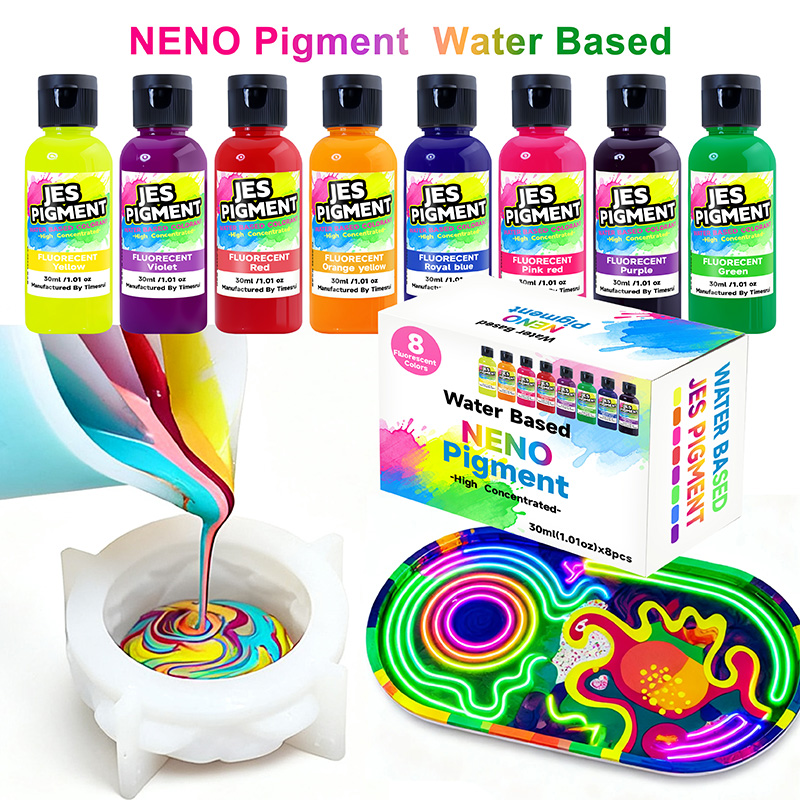 8colors/set fluorescent pigmen - Resin Pigment Set recension och pris