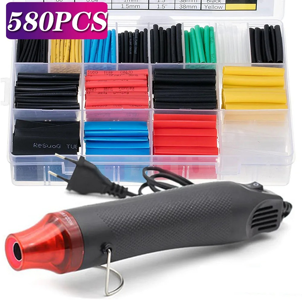 580/530/127PCS Heat Shrink Tub - Heat Gun Small recension och pris