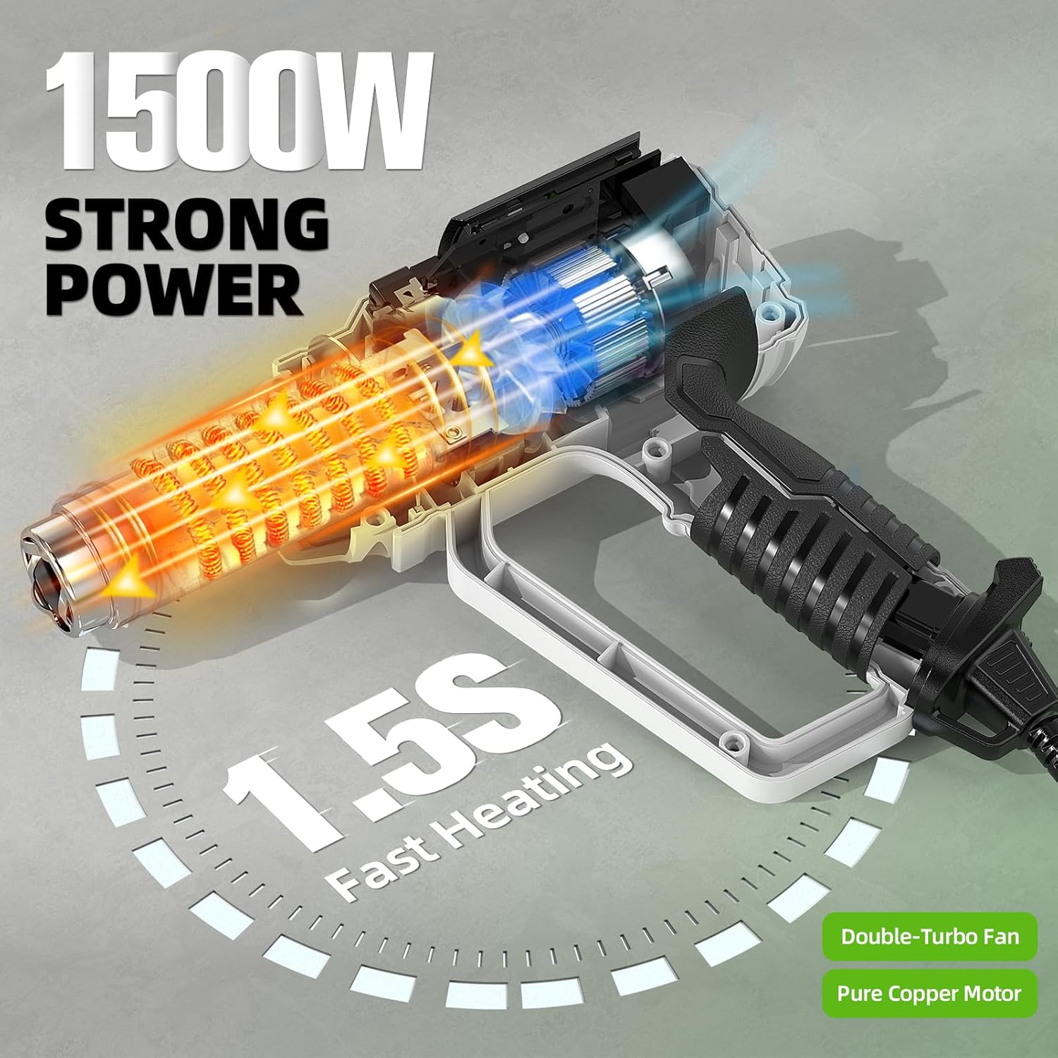 Hot Air Gun with LCD 12 Variab - Heat Gun Small recension och pris