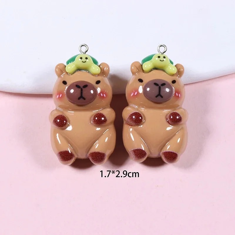10Pcs Glossy Flatback Capybara - Resin Craft Supplies recension och pris