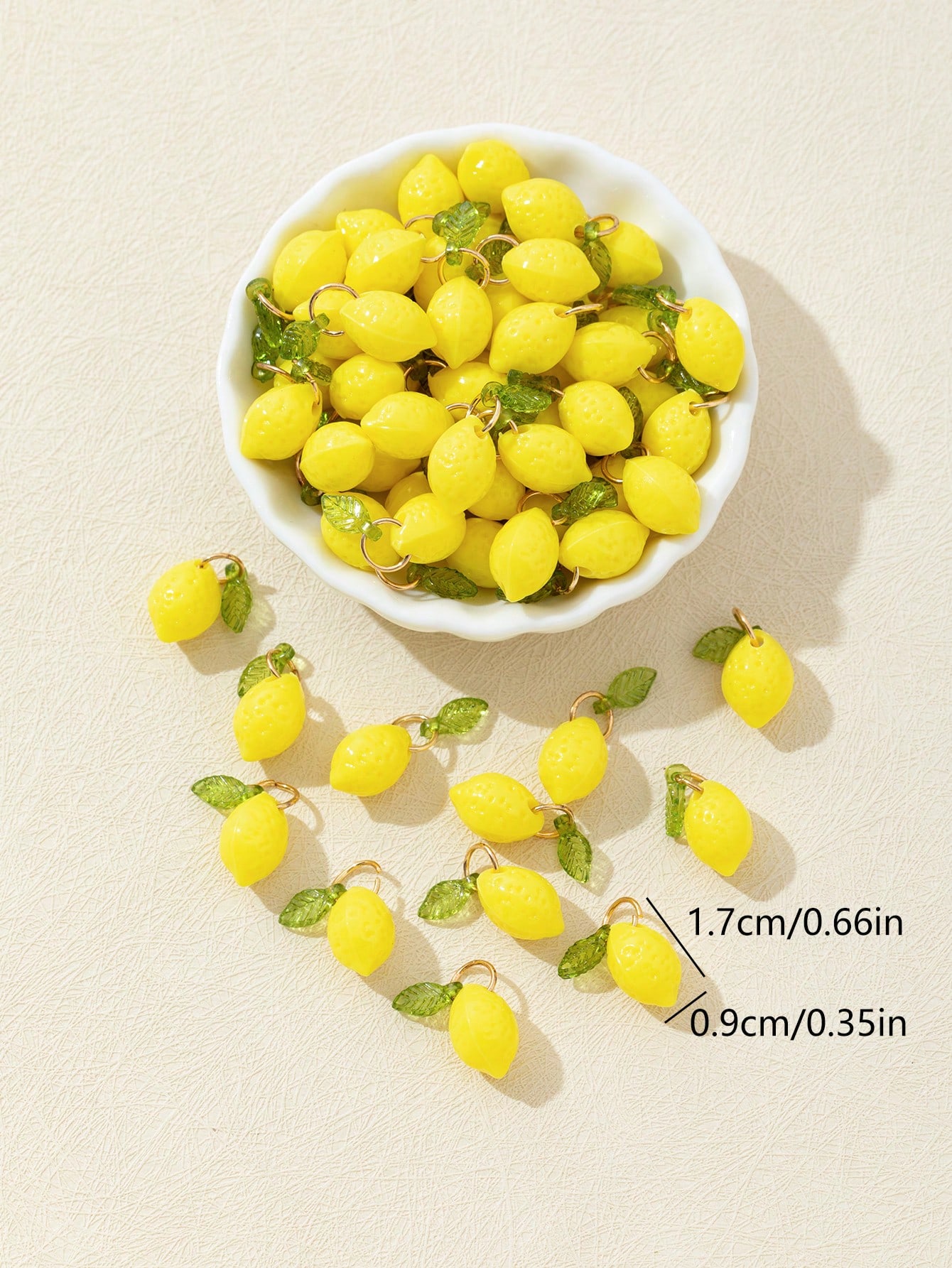 10Pcs 3D Lemon Resin Charms Pe - Resin Crafts Diy recension och pris