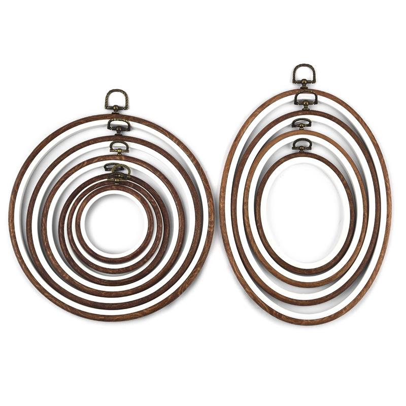 Sewing Tool Round Oval Wooden  - Wood Ring Blank recension och pris