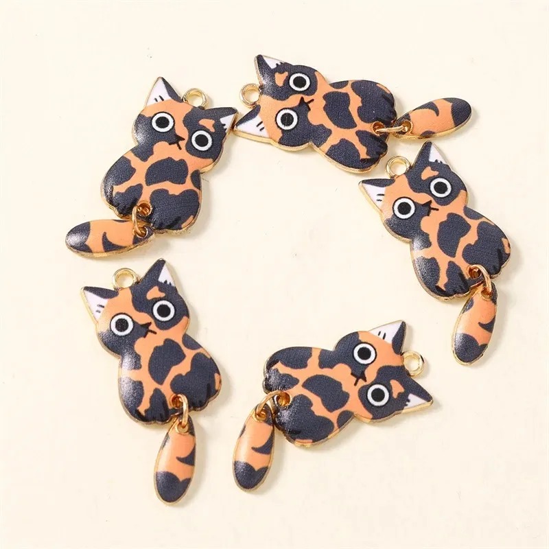 10Pcs 16×39mm Cute Cartoon Cat - Resin Crafts Diy recension och pris