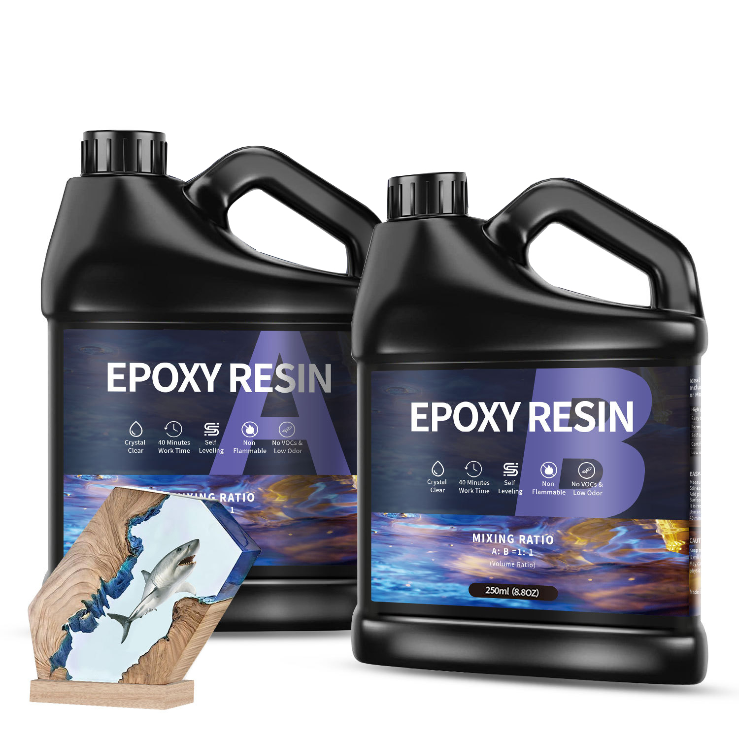 500g/1000g  AB Epoxy Resin Glu - Epoxy Uv Resin Kit recension och pris