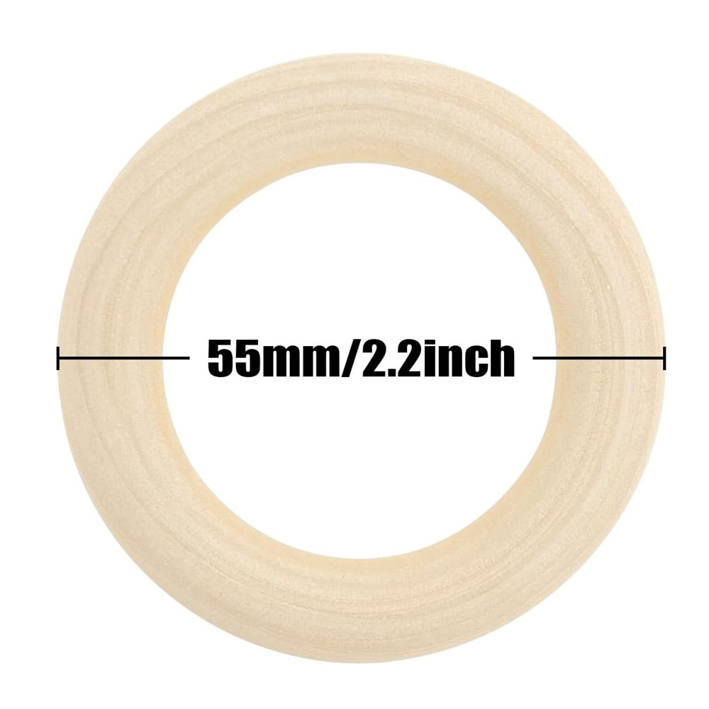 20PCS Wooden Rings for Craft 5 - Wood Ring Blank recension och pris