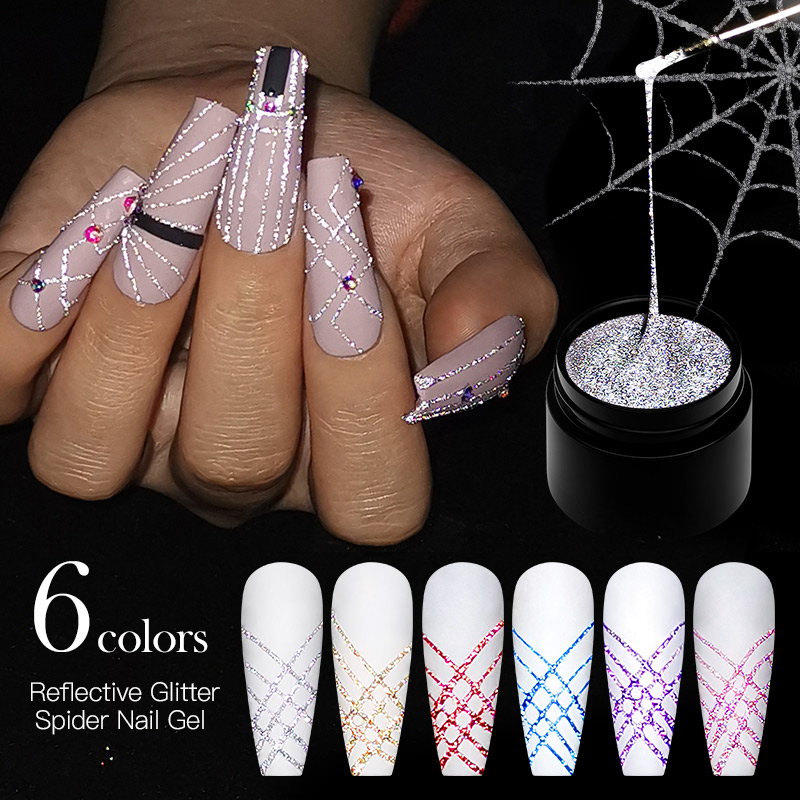 6Pcs/Set Reflective Glitter Sp - Resin Glitter Pack recension och pris