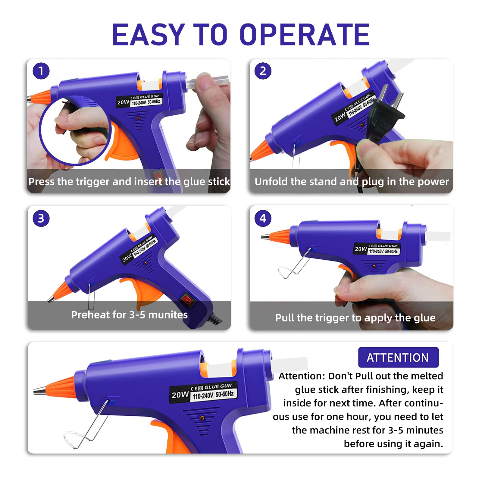 20W Hot Melt Glue Gun Househol - Heat Gun Small recension och pris