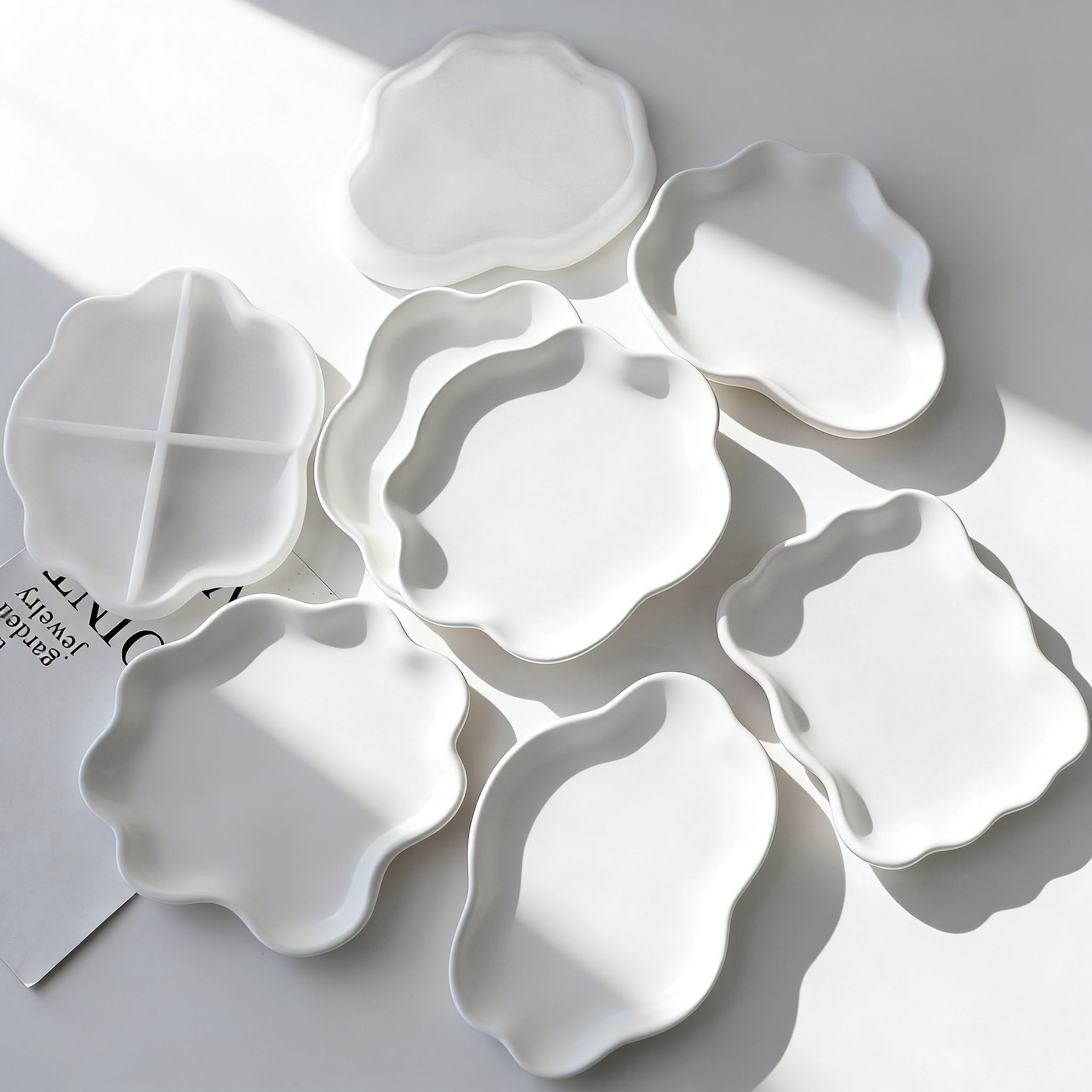DIY Geometric Wave Plaster Coa - Serving Tray Mold recension och pris