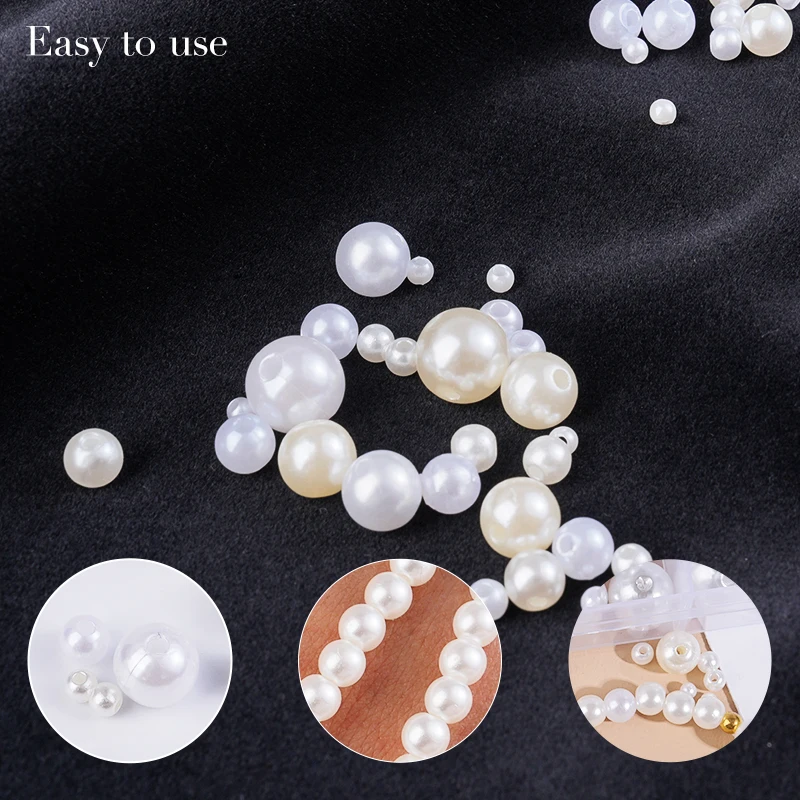 800pcs Artificial Faux Pearl R - Resin Crafts Diy recension och pris