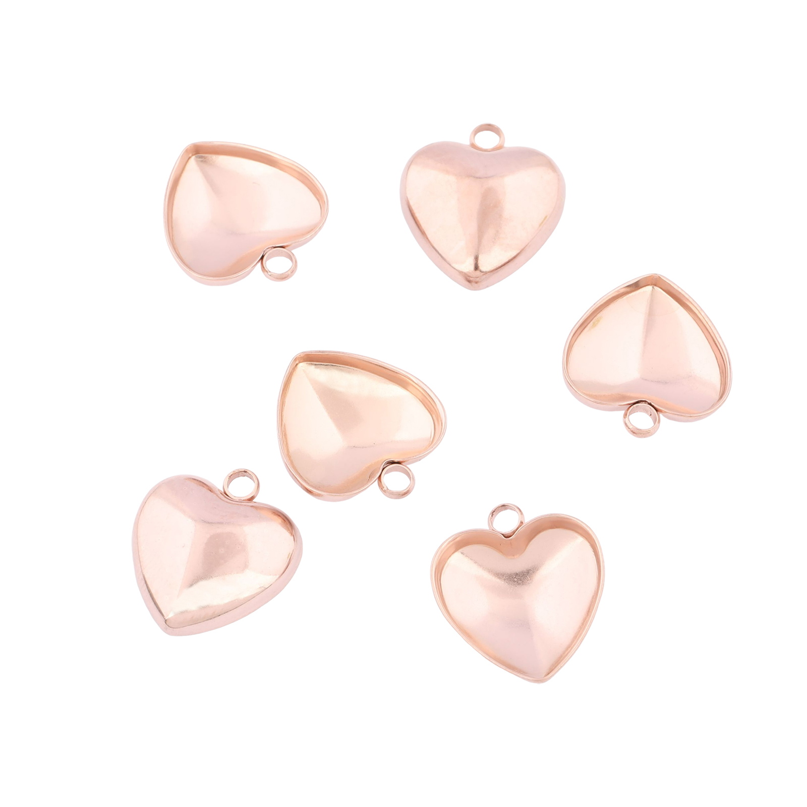 20pcs Stainless Steel 12mm Hea - Bezels Set Pendant recension och pris