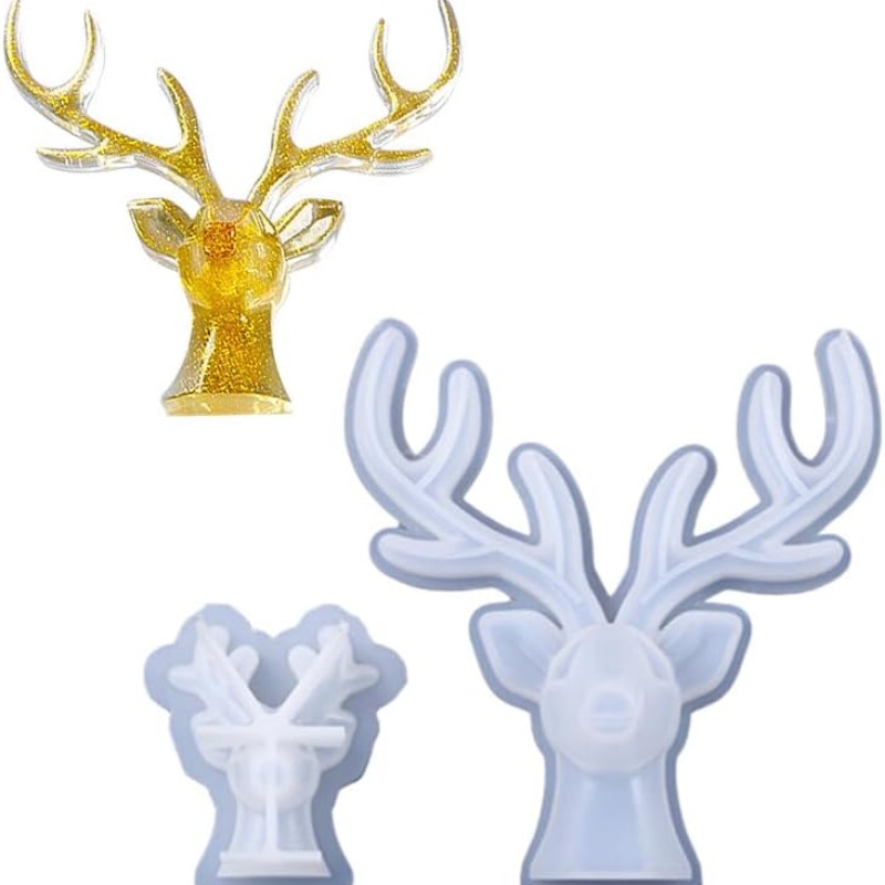 2 Pieces of Deer Antlers Ornam - Resin Craft Ideas recension och pris