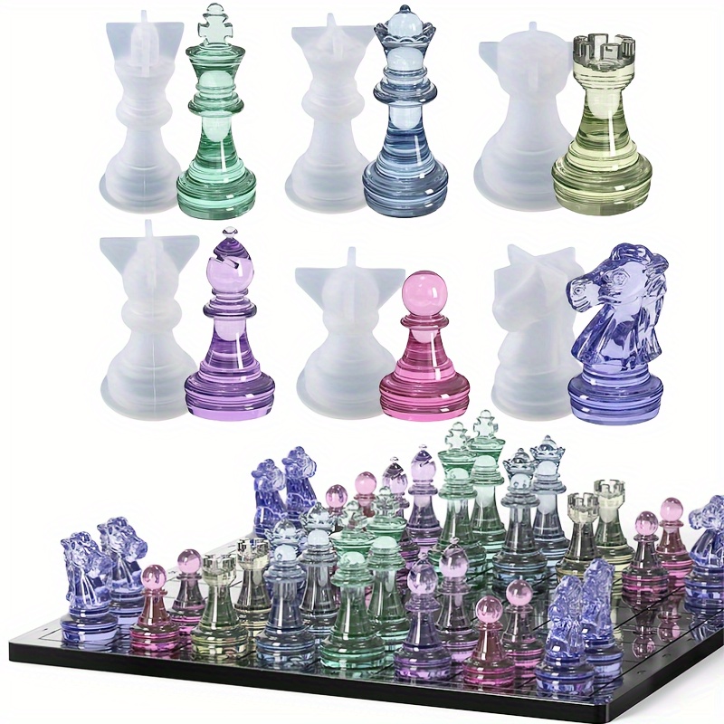 23pcs Chess Set with Silicone  - Resin Craft Kit recension och pris