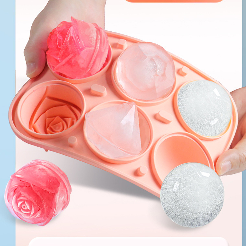 3D Rose Diamond Round Ice Cube - Coaster Mold Round recension och pris