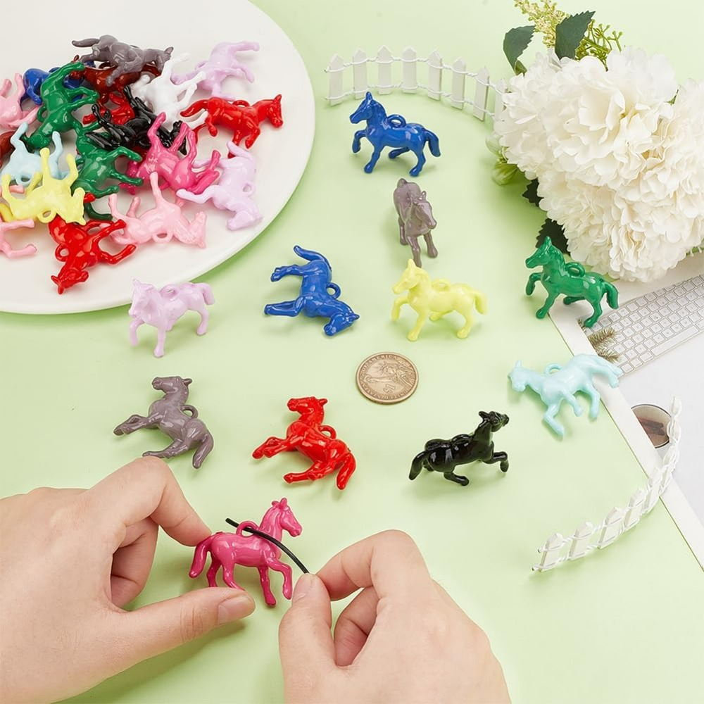 48pcs Opaque Acrylic Pendants  - Resin Crafts recension och pris