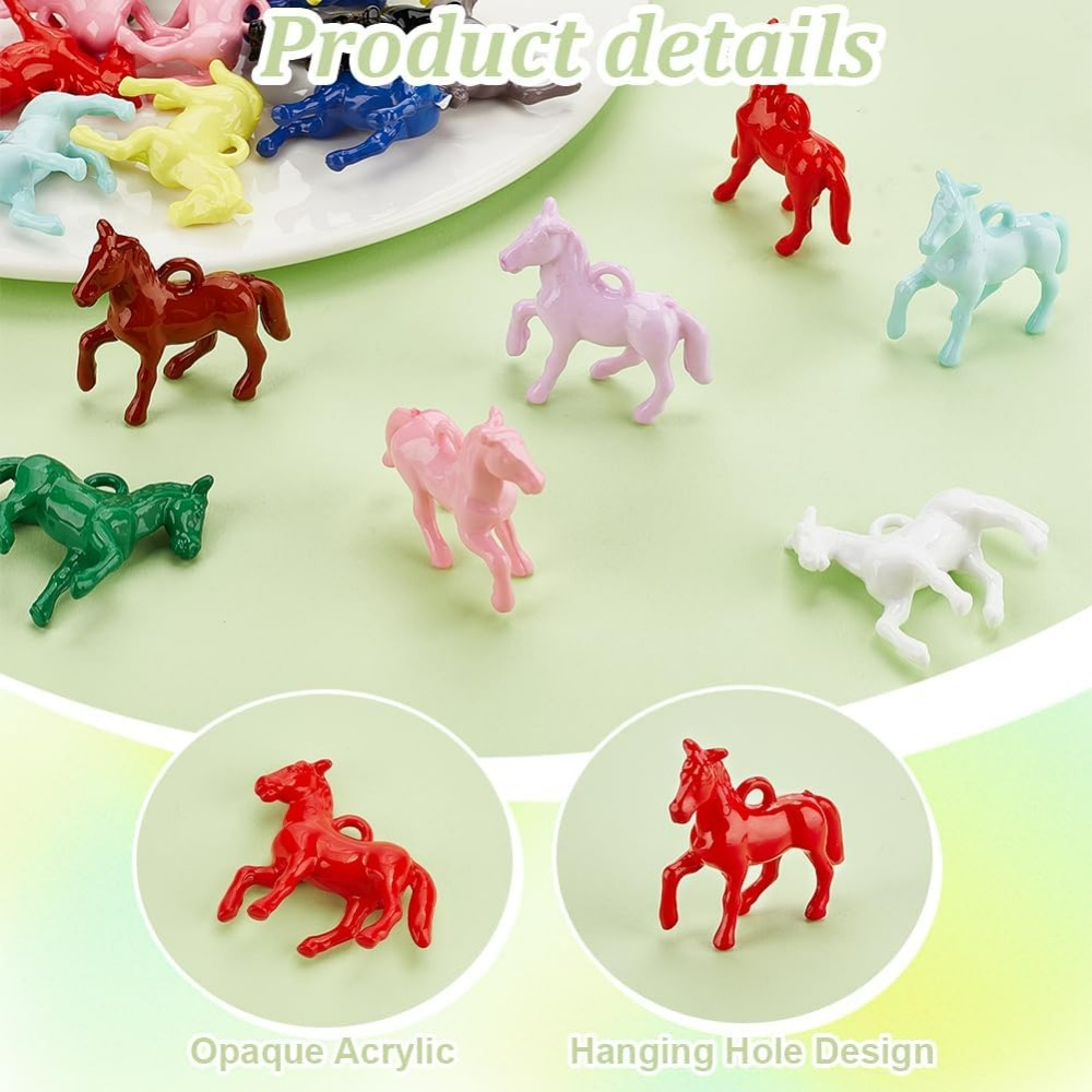 48pcs Opaque Acrylic Pendants  - Resin Crafts recension och pris