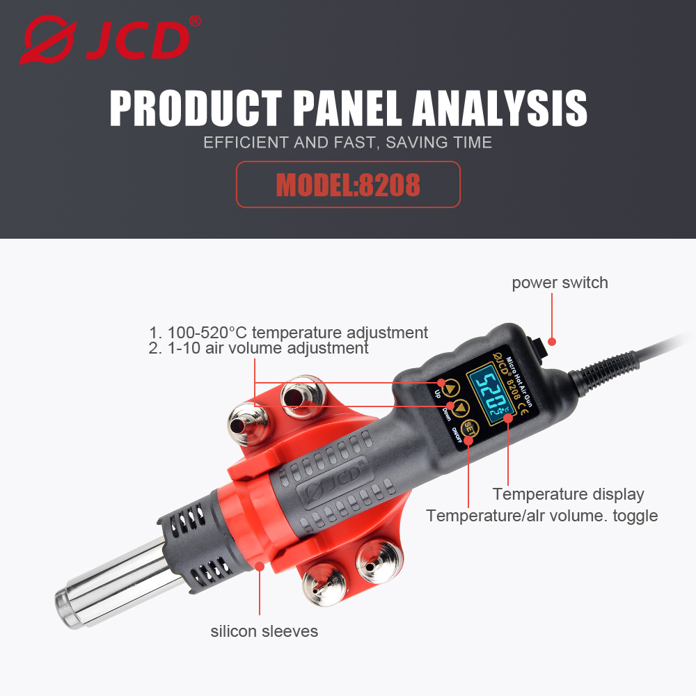 JCD 750W Micro Heat Gun Rework - Heat Gun Small recension och pris