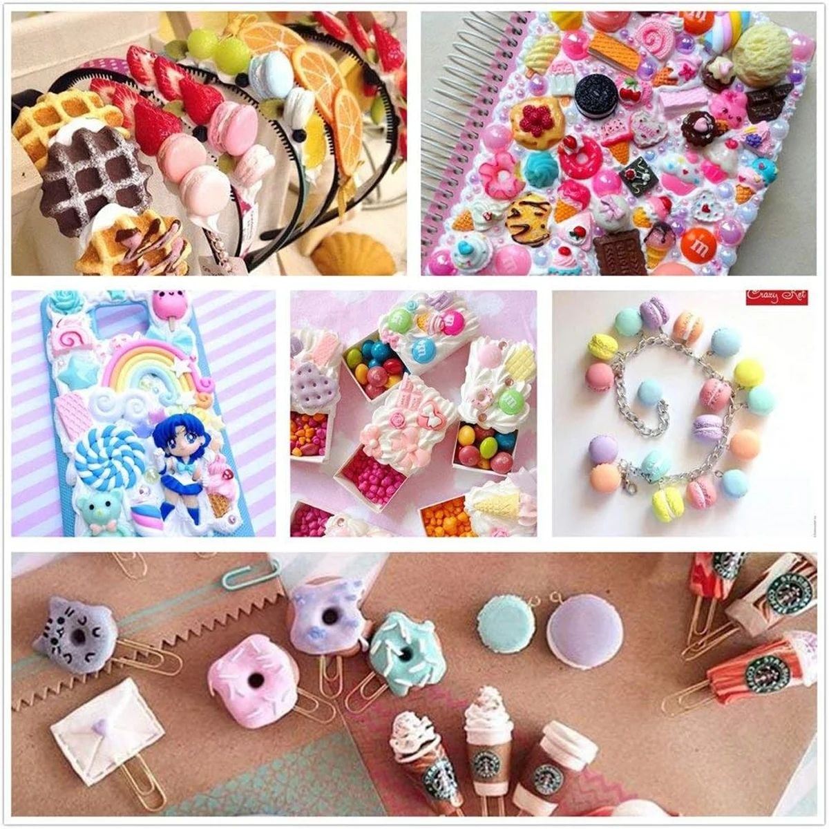 30pcs Random Candy Slime Charm - Resin Craft Supplies recension och pris