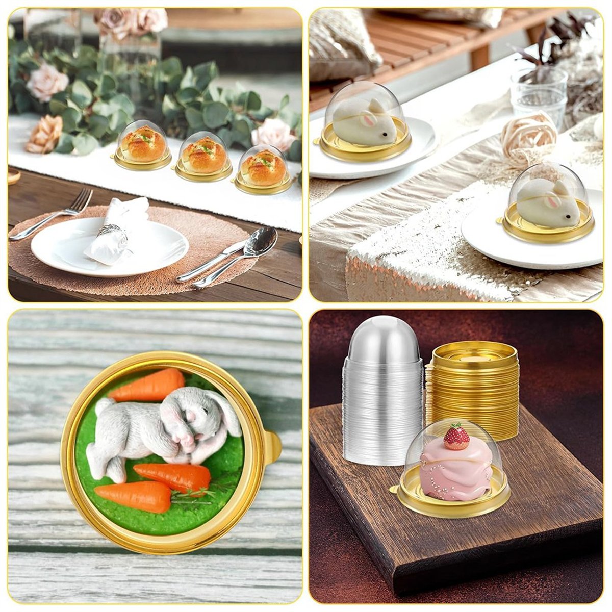 New Charcuterie Domes with Lid - Dome Mold Clear recension och pris