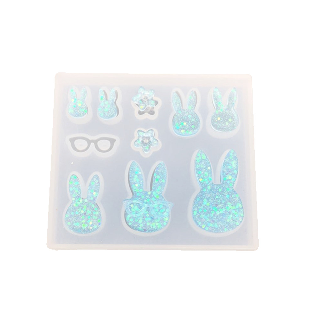 9 Designs Silicone Mold Rabbit - Flower Preservation Resin recension och pris