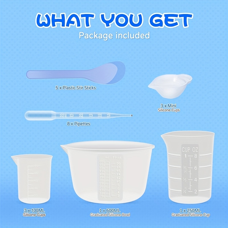 Silicone Resin Mixing Measurin - Mixing Cup Silicone recension och pris
