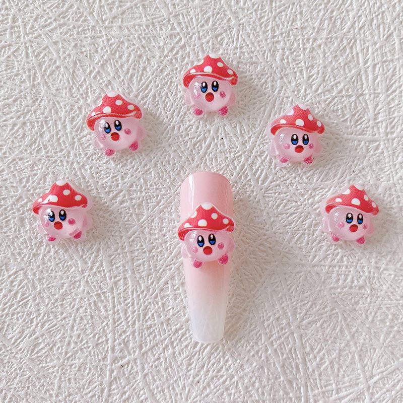 2/10/20pcs Kirby Nail Charms 3 - Resin Crafts recension och pris