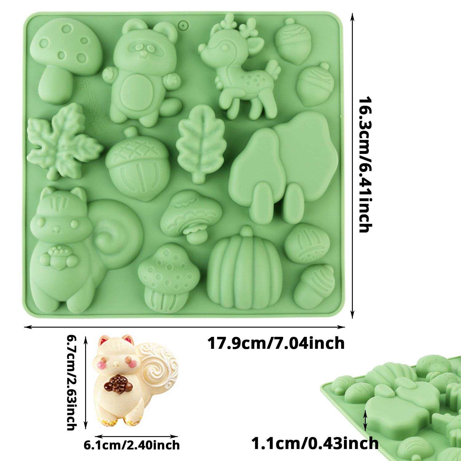 1 Silicone Cake Mold in the Sh - Resin Craft Material recension och pris