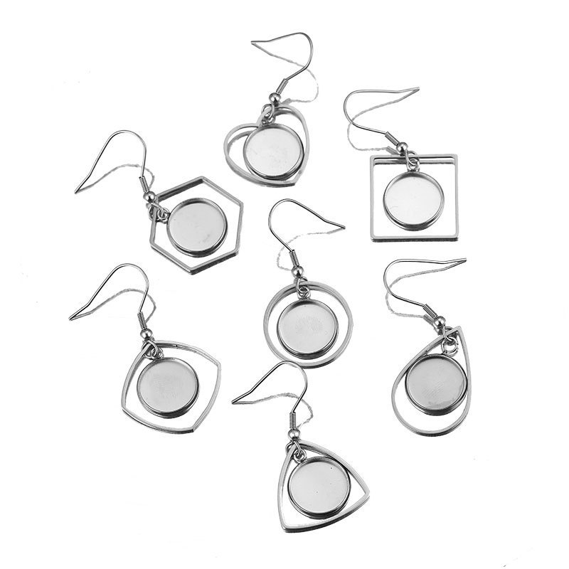 10pc Stainless Steel Tray Beze - Bezels Set Pendant recension och pris