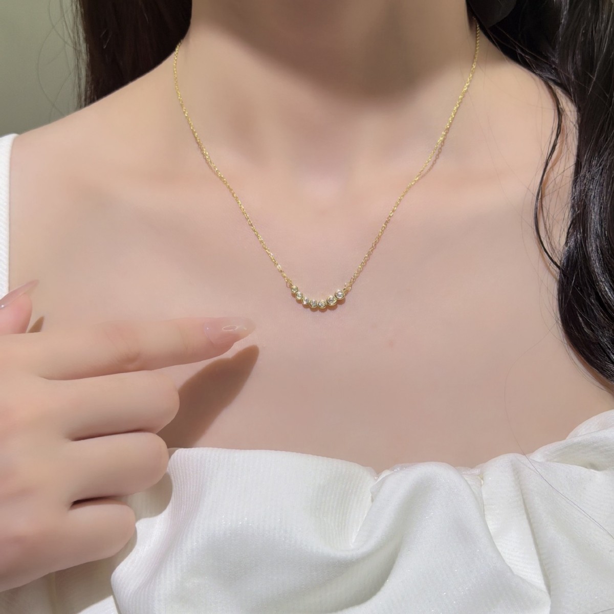 MOVESKI Bezel Set Round Moissa - Bezels Set Pendant recension och pris