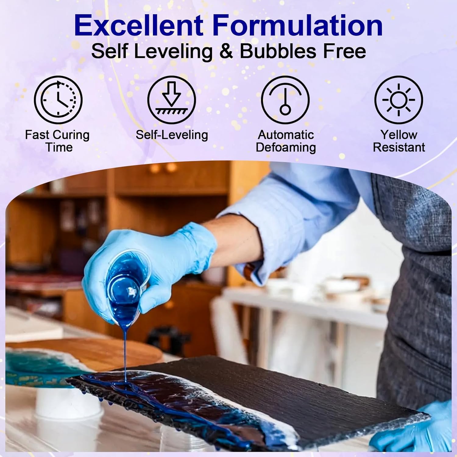 Clear Epoxy Resin AB Glue Hard - Resin Craft Projects recension och pris