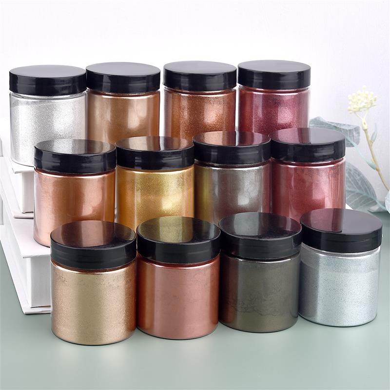 50g Shimmer Metallic Gold Silv - Resin Pigment Set recension och pris
