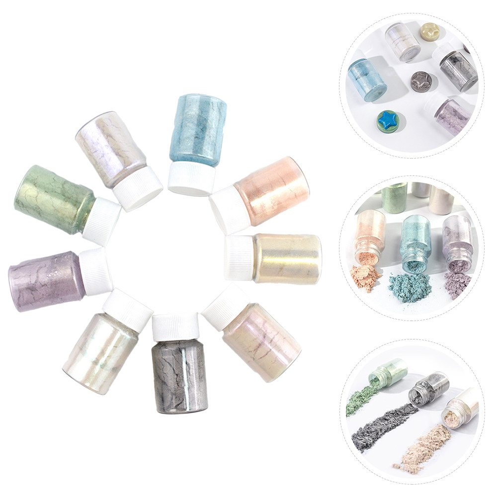 9Pcs Exquisite Mica Pigment Po - Resin Pigment Set recension och pris