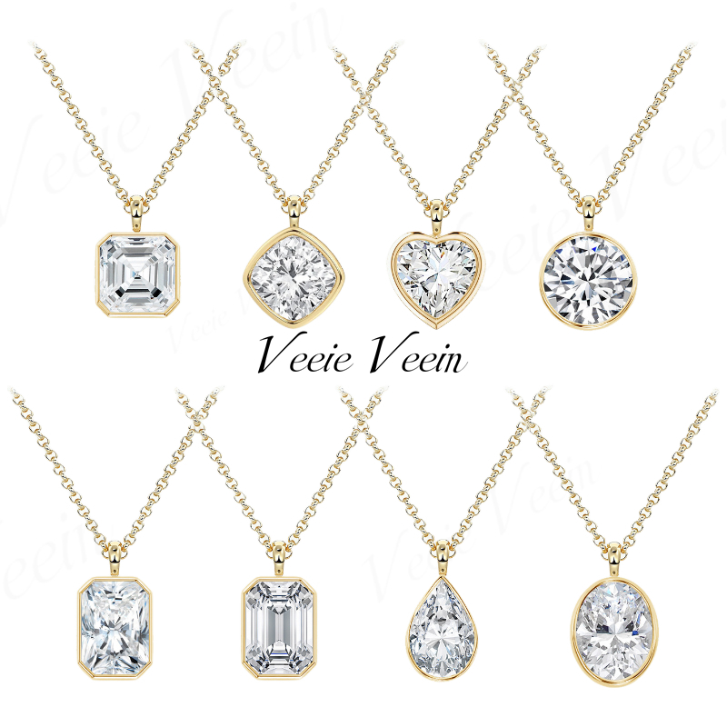 Veeie Veein Jewelry 3ct Irregu - Bezels Set Pendant recension och pris