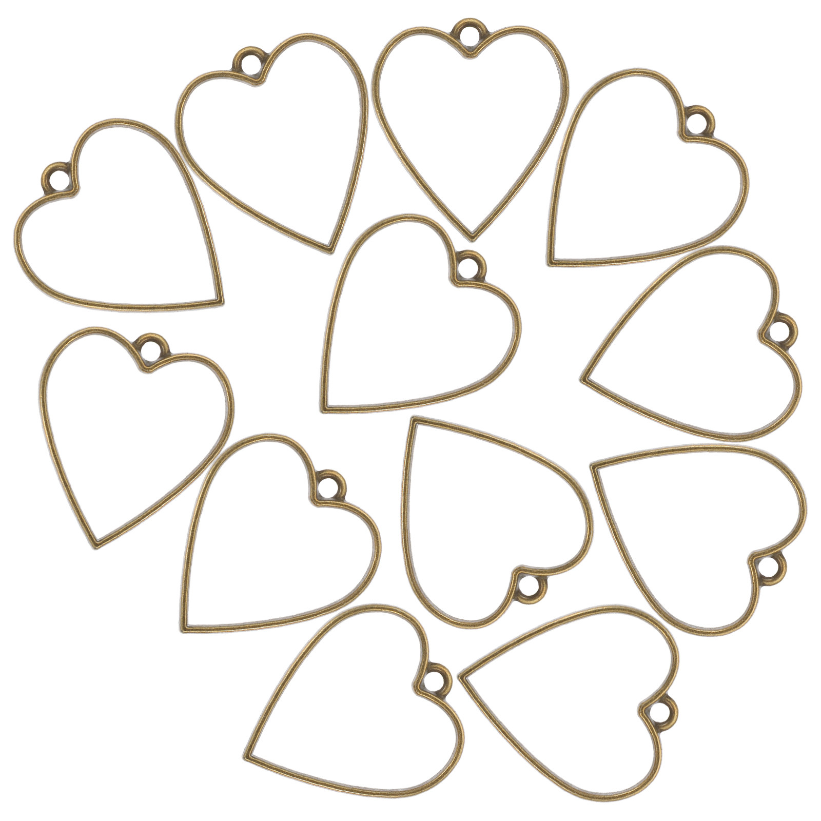 50Pcs DIY Resin Jewelry Bezels - Bezels Set Pendant recension och pris