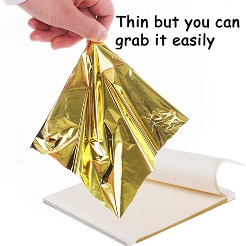100pcs Imitation Gold Sliver C - Gold Foil Flakes recension och pris